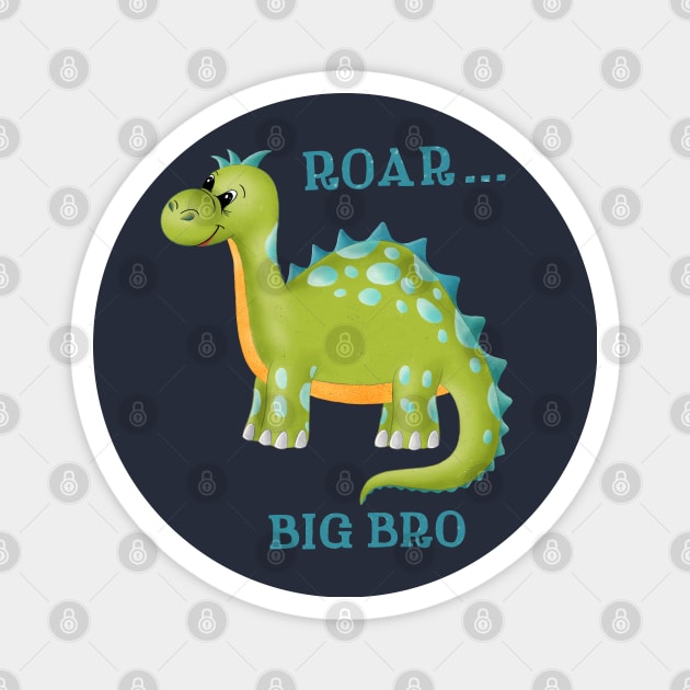 Dinosaur Big Bro Magnet by CalliLetters